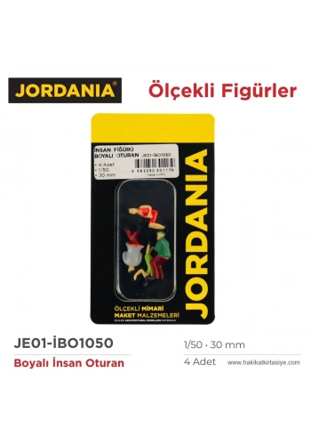 Jordania Maket Boyalı İnsan Figürü Oturan 1/50 30mm 4lüi