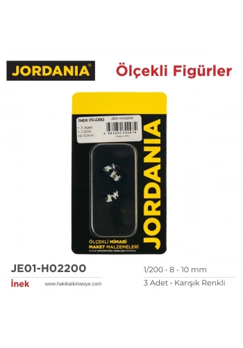 Jordania Maket İnek Figürü 1/200 8-10mm 3lü