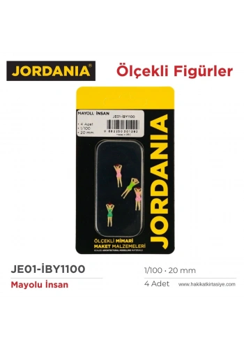Jordania Maket İnsan Mayolu Figürü 1/100 20mm 4lü