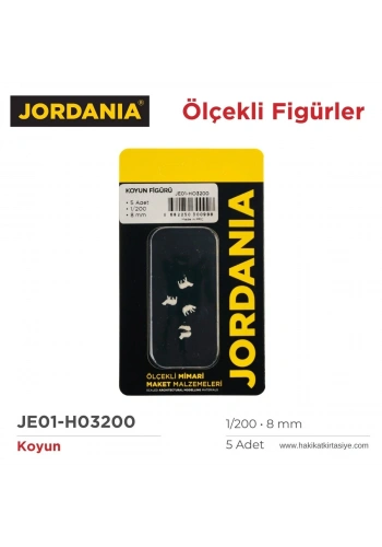 Jordania Maket Koyun Figürü 1/200 8mm 5li