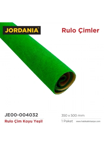 Jordania Rulo Çim 35x50cm Koyu Yeşil