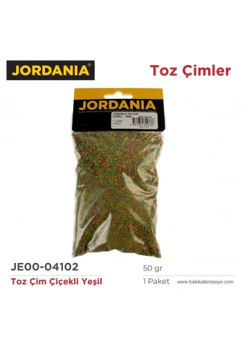 Jordania Toz Çim Çiçekli Yeşil 50gr