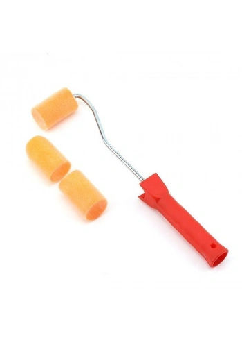 Kadife Rulo Fırça Metal Saplı 5cm +2 Kadife Yedek