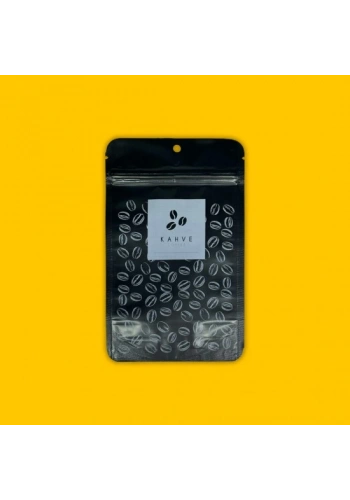 KAHVE BASKILI MAT SİYAH ALÜMİNYUM DOYPACK 11X18 100 GRAM 250 adet