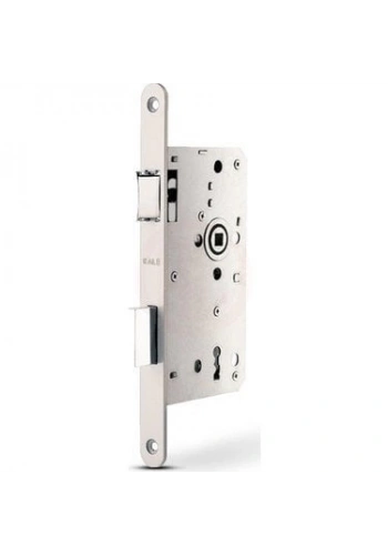 Kale Alman Tipi Ekstra Gömme Kapı Kilidi Oval Krom 55 mm - 150BB000012