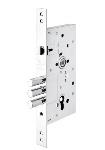 Kale Çelik Kapı Kilidi Monoblok Krom 60 mm (68 mm Silindirli) - 252R0000003