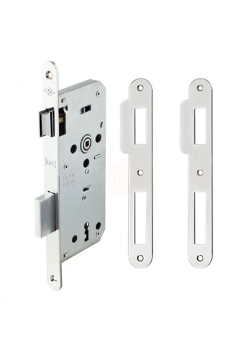 Kale Ekstra Gömme Kapı Kilidi Tek Anahtarlı Rozet Delikli Oval Krom 45 mm - 141r4500001