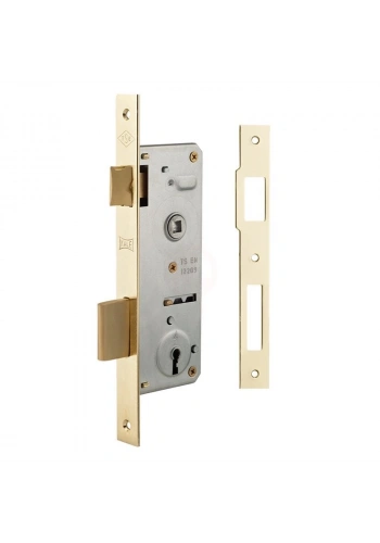 Kale Kilit Gömme Kapı Kilidi Tek Anahtarlı 40 mm Nikel (Barelsiz) - 15100000023