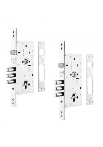 Kale Kilit Monoblok Çelik Kapı Kilidi Krom 60 mm (Silindirsiz) - 252R0000005