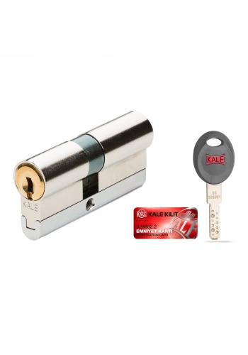 Kale Kilit Tüpten Şifreli Silindir 90 mm Barel 35+10+45 mm Nikel (5 Anahtarlı) - 164CEC00031