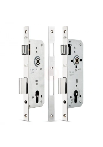 Kale Pvc Doğrama İçin Silindirli Kapı Kilidi Rozet Delikli Krom 40 mm (Silindirsiz) - 152RP400010