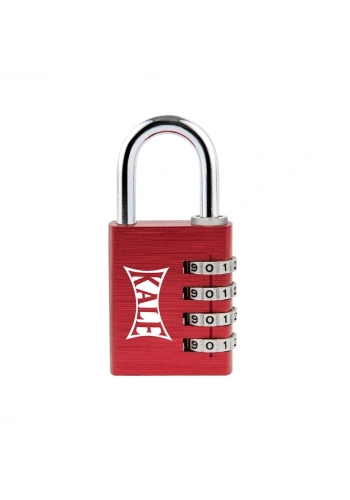 Kale Şifreli Asma Kilit 4 Basamaklı Kırmızı - KD001/20-800