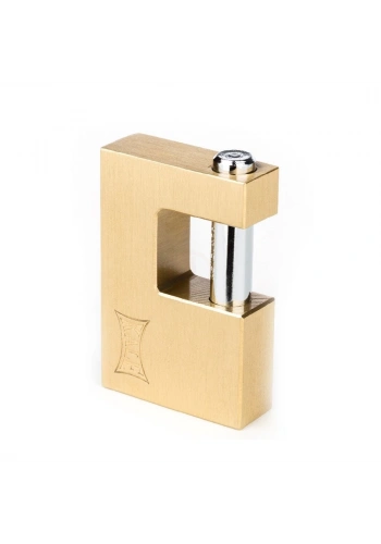 Kale Yatay Pirinç Asma Kilit Sarı 60 mm - KD001/50-260