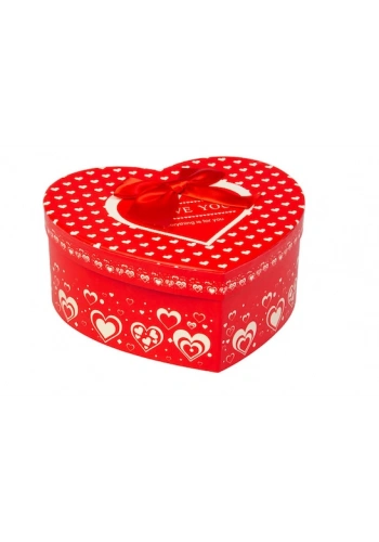Kalpli Kırmızı Hediye Kutusu 3lü