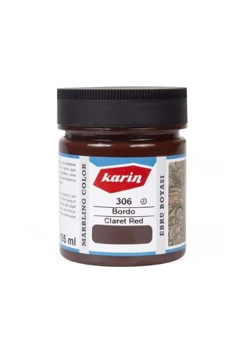 Karin Ebru Boyası 105 ml S:306 Bordo