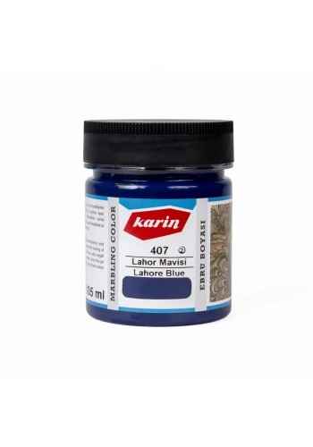 Karin Ebru Boyası 105ml 407 Lahor Mavisi