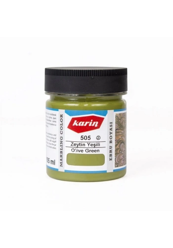 Karin Ebru Boyası 105ml 505 Zeytin Yeşili