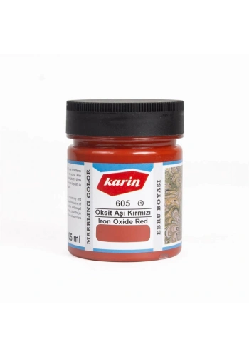 Karin Ebru Boyası 105ml 605 Oksit Aşı Kırmızı