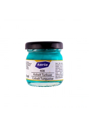Karin Ebru Boyası 40ml 408 Kobalt Turkuaz