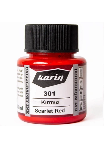 Karin Hat Mürekkebi 301 Kırmızı 45ml
