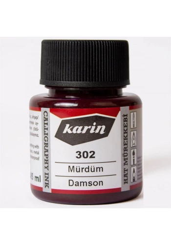 Karin Hat Mürekkebi 302 Mürdüm 45ml
