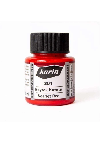 Karin Hat Mürekkebi 45 ml Bayrak Kırmızı 301