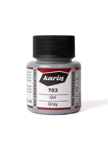 Karin Hat Mürekkebi 45 ml Gri 703