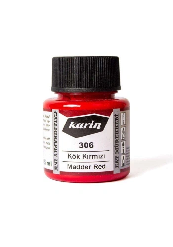 Karin Hat Mürekkebi 45 ml N:306 Kök Kırmızı
