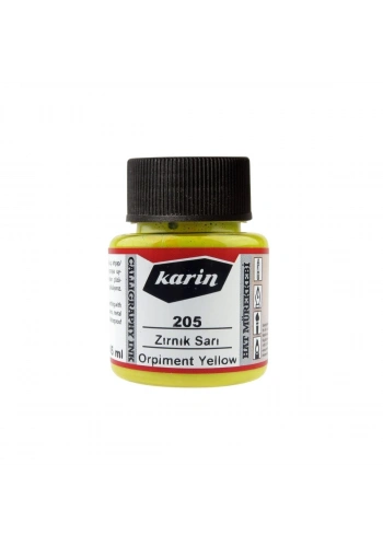 Karin Hat Mürekkebi 45ml 205 Zırnık Sarısı