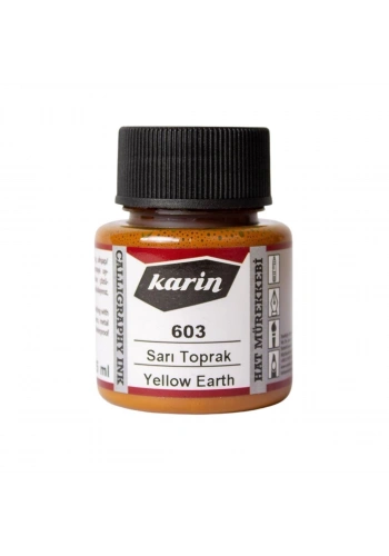 Karin Hat Mürekkebi 45ml 603 Sarı Toprak