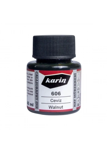 Karin Hat Mürekkebi 45ml 606 Ceviz