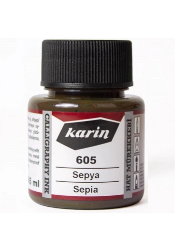 Karin Hat Mürekkebi 605 Sepya 45ml