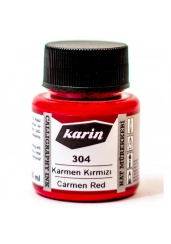 Karin Hat Mürekkebi Karmen Kırmızı 45ml
