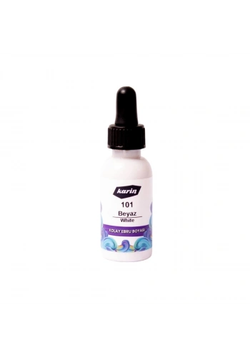 Karin Kolay Ebru Boyası 30ml 101 Beyaz