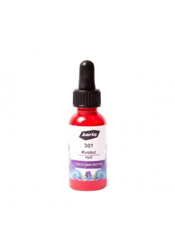 Karin Kolay Ebru Boyası 30ml 301 Kırmızı