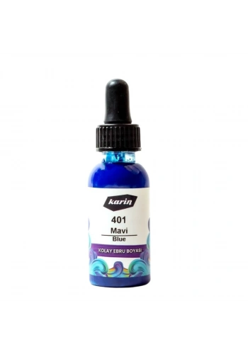 Karin Kolay Ebru Boyası 30ml 401 Mavi