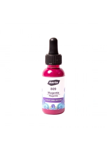Karin Kolay Ebru Boyası 30ml 809 Magenta