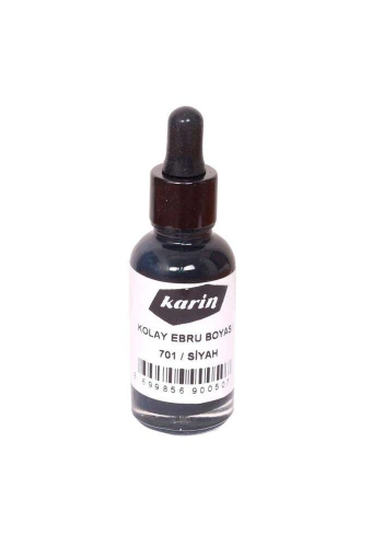 Karin Kolay Ebru Boyası 30ml - Siyah