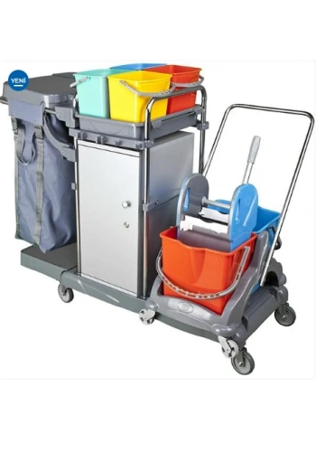 Kat Temizlik Arabası Dolaplı (1 Adet)