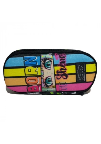 Kaukko Kalem Çantası Nature Özel Bölmeli Born Shıne K2660