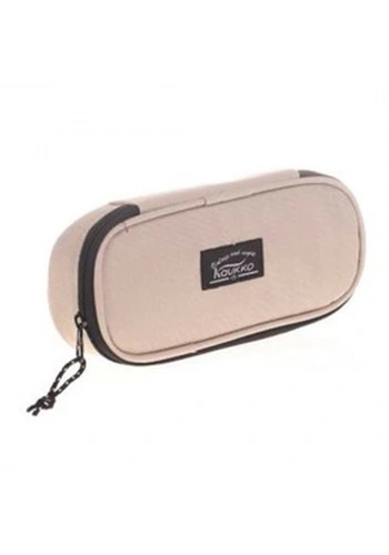 Kaukko Kalem Çantası Özel Bölmeli Krem K2370