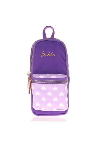 Kaukko Kalem Çantası Soft Floral Junıor Bag Purple K2440