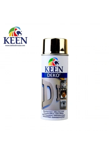 Keen Akrilik Sprey Boya 400ml Deko Chrome Gold