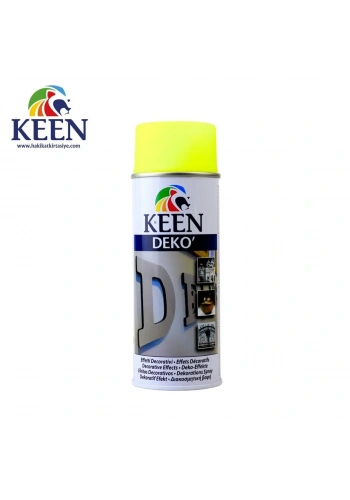Keen Akrilik Sprey Boya 400ml Deko Fluorescent Yellow
