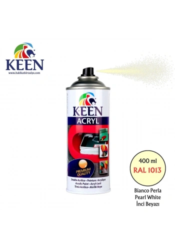 Keen Akrilik Sprey Boya 400ml RAL1013 Pearl White