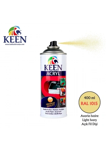 Keen Akrilik Sprey Boya 400ml RAL1015 Light İvory