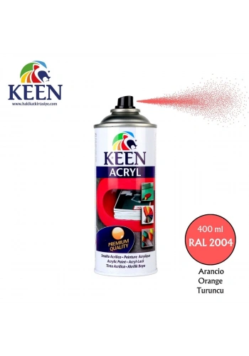 Keen Akrilik Sprey Boya 400ml RAL2004 Orange