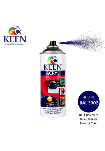 Keen Akrilik Sprey Boya 400ml RAL5002 Blue Oversea