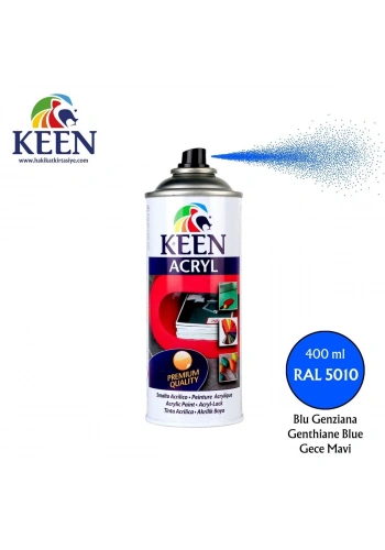Keen Akrilik Sprey Boya 400ml RAL5010 Genthiane Blue