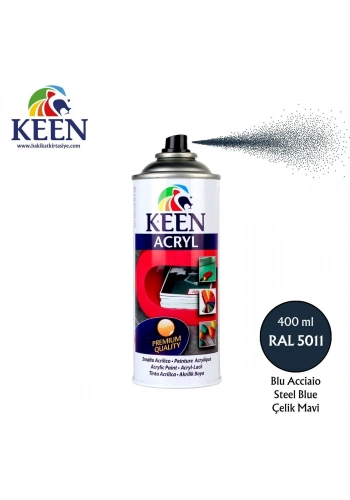 Keen Akrilik Sprey Boya 400ml RAL5011 Steel Blue